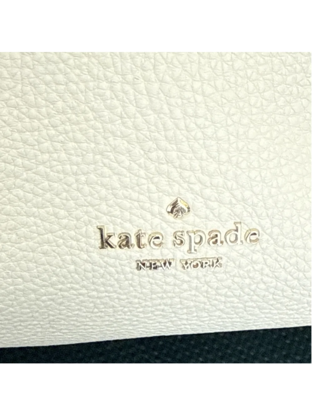 Kate Spade Leila 3 Compartment Shoulder Bag & Wallet Ivory Beige Pebble Leather